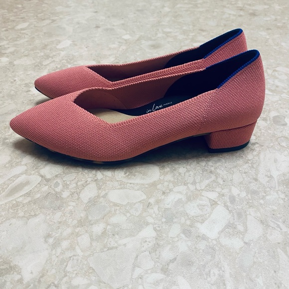 Rothy's The High Point Pink Heels - Picture 1 of 7